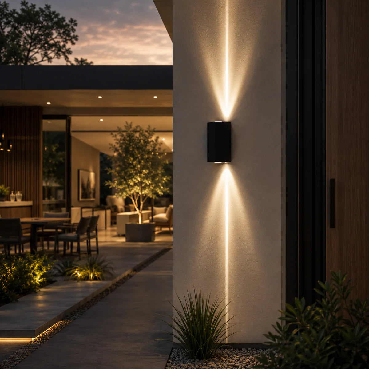 Applique Murale Extérieure Dual – Luminaire LED Up & Down IP65 pour Façade et Terrasse