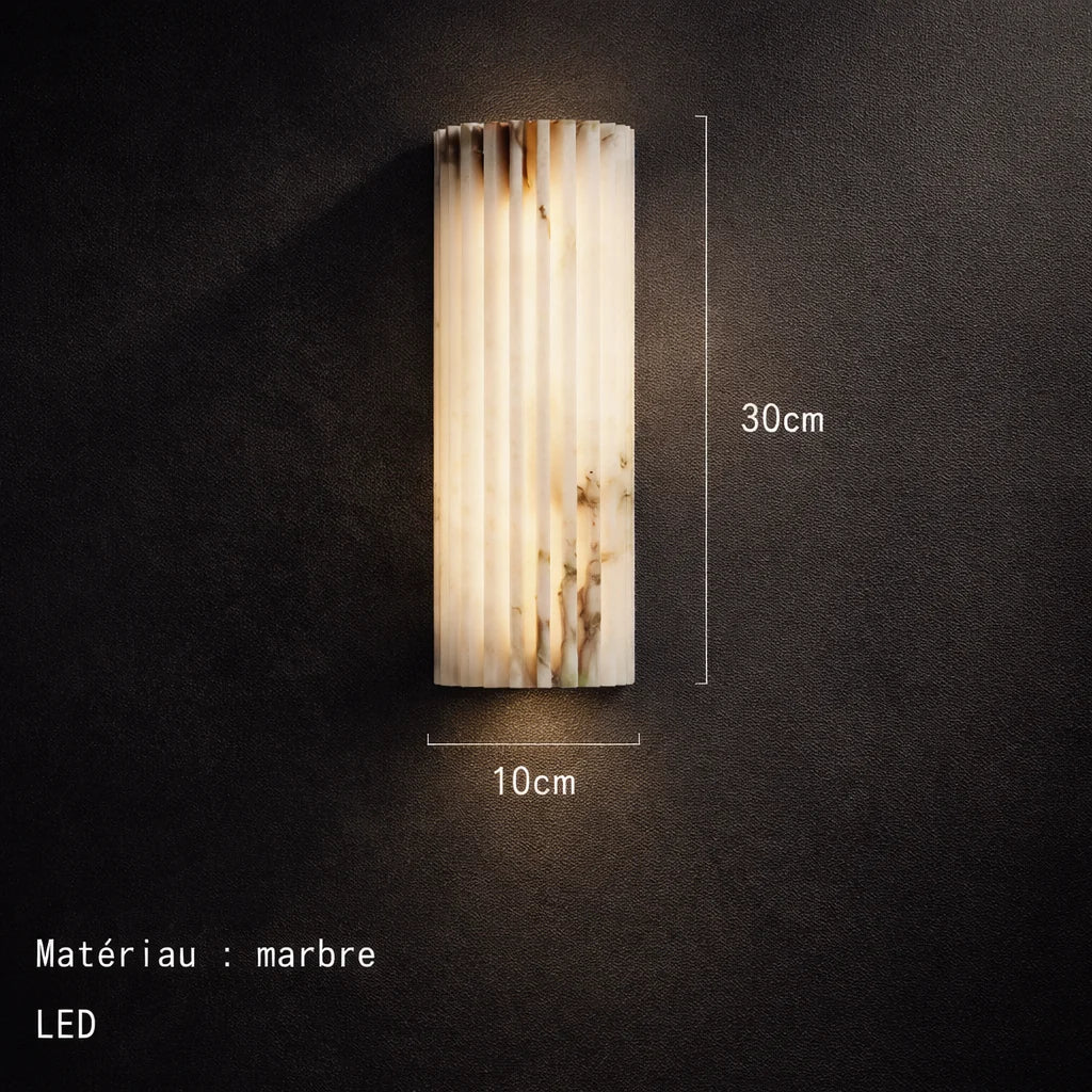 Applique Murale LED Marbre Beige Moderne