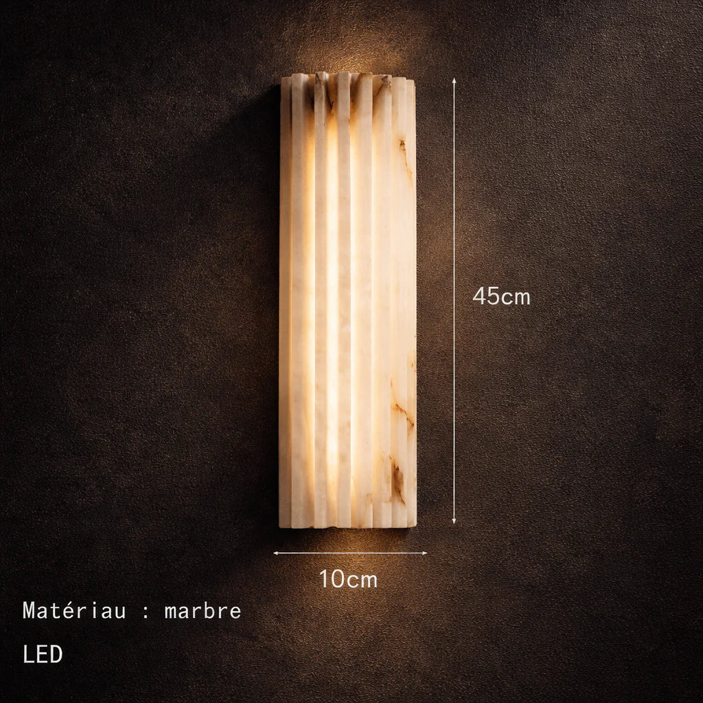 Applique Murale LED Marbre Beige Moderne