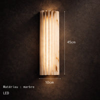 Applique Murale LED Marbre Beige Moderne