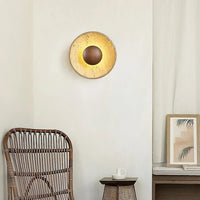 Applique Murale En Travertin Ritta Soleil - Luminaire Moderne En Forme Sphérique