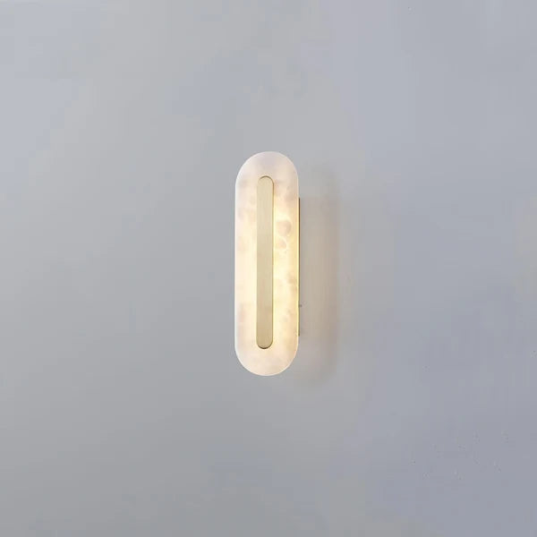 Applique Murale Minimaliste Selvia Gold Alabaster - Luminaire Moderne