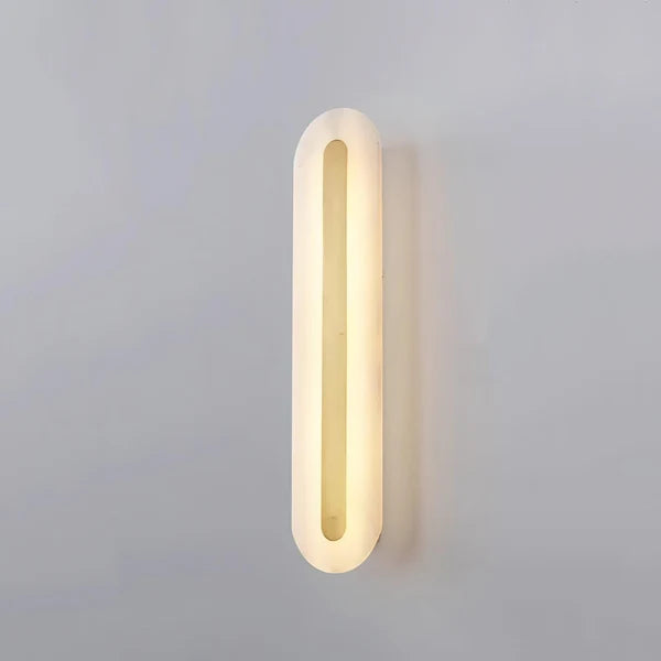 Applique Murale Minimaliste Selvia Gold Alabaster - Luminaire Moderne