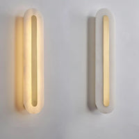Applique Murale Minimaliste Selvia Gold Alabaster - Luminaire Moderne