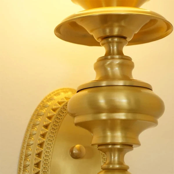 Applique Murale Sphérique Sculpturale Classique - Luminaire En Laiton