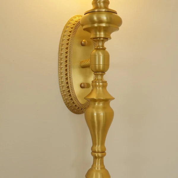 Applique Murale Sphérique Sculpturale Classique - Luminaire En Laiton