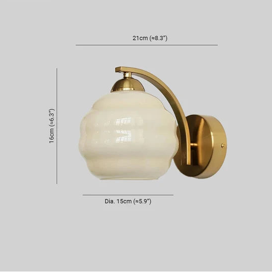 Applique Murale Vintage Art Déco Valentina - Luminaire Moderne Forme De Nuage