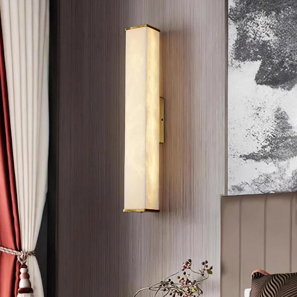 Applique Contemporaine En Laiton Et Albâtre Vithaira - Luminaire Moderne