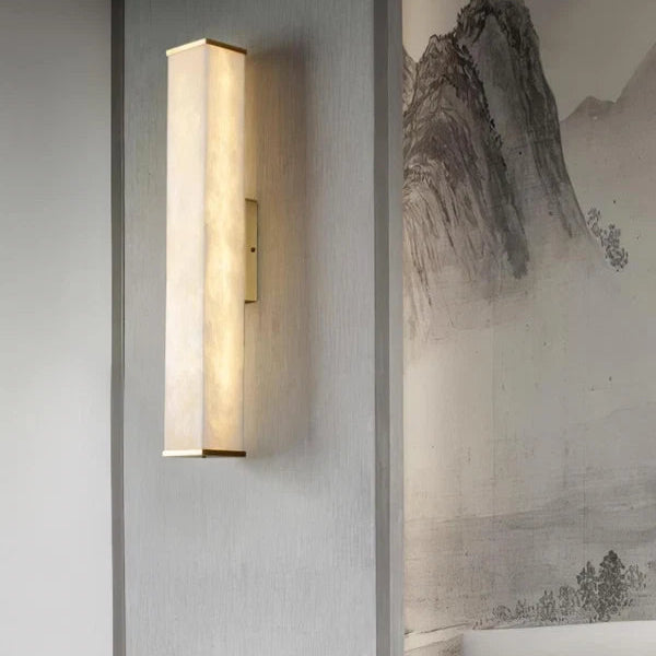 Applique Contemporaine En Laiton Et Albâtre Vithaira - Luminaire Moderne