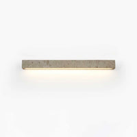 Applique En Travertin Linéaire Moderne Ardora - Luminaire LED De Chambre
