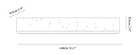 Applique En Travertin Linéaire Moderne Ardora - Luminaire LED De Chambre