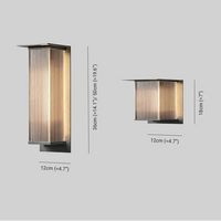Applique murale extérieure rectangulaire moderne à LED - Ray pour couloir/jardin