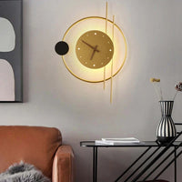 Applique Murale Arisha En Fer - Luminaire En Forme D'Horloge Moderne