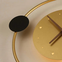 Applique Murale Arisha En Fer - Luminaire En Forme D'Horloge Moderne