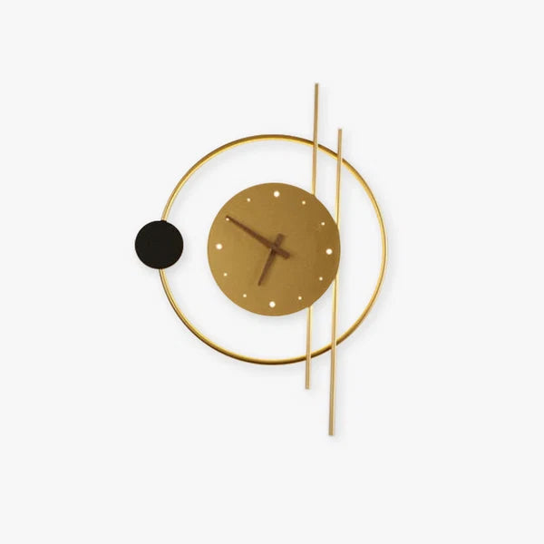 Applique Murale Arisha En Fer - Luminaire En Forme D'Horloge Moderne
