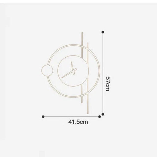 Applique Murale Arisha En Fer - Luminaire En Forme D'Horloge Moderne