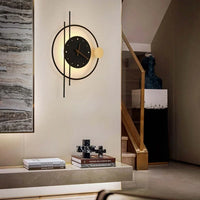 Applique Murale Arisha En Fer - Luminaire En Forme D'Horloge Moderne