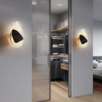Applique Murale Artistique Valentina - Luminaire Moderne En Verre Noir