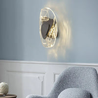 Applique Murale Artistique Valentina - Luminaire Moderne En Verre Noir