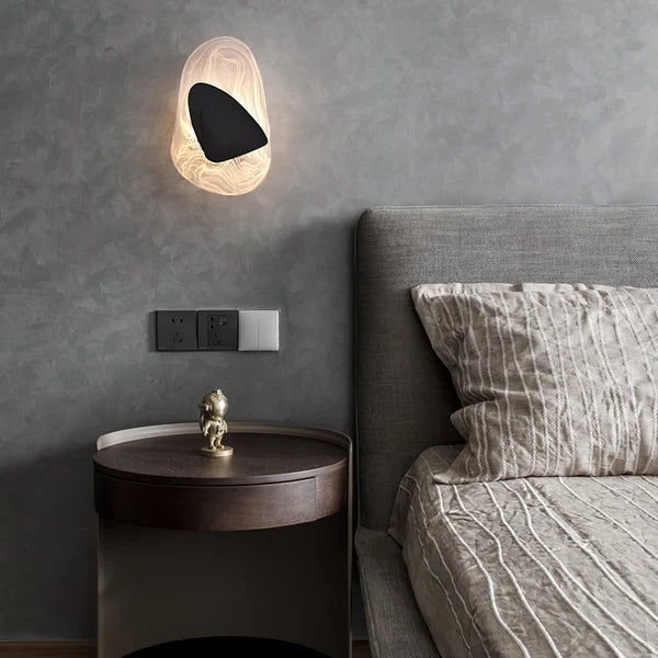 Applique Murale Artistique Valentina - Luminaire Moderne En Verre Noir