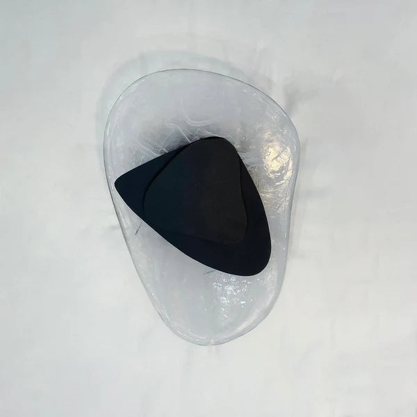 Applique Murale Artistique Valentina - Luminaire Moderne En Verre Noir