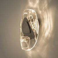 Applique Murale Artistique Valentina - Luminaire Moderne En Verre Noir