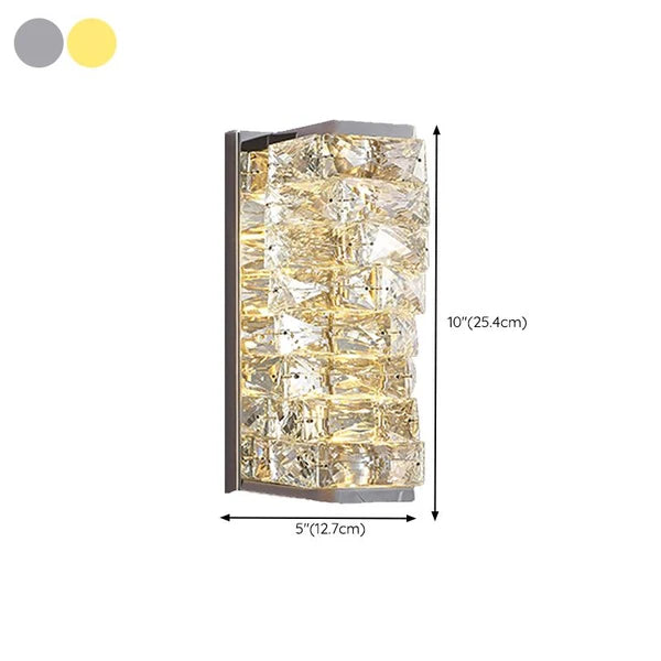 Applique Murale Kristy LED En Métal - Luminaire Rectangulaire Moderne