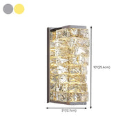 Applique Murale Kristy LED En Métal - Luminaire Rectangulaire Moderne