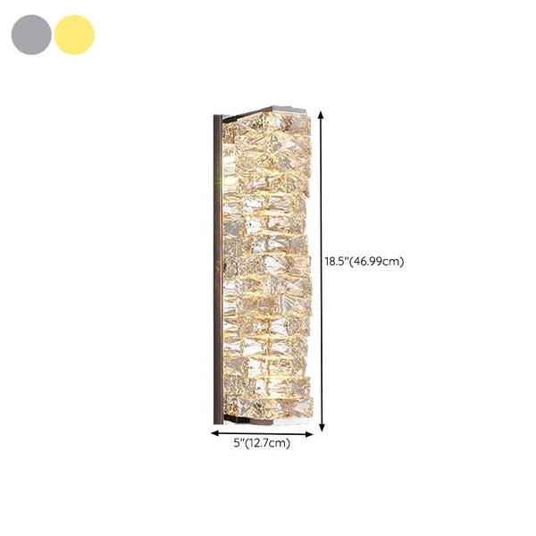 Applique Murale Kristy LED En Métal - Luminaire Rectangulaire Moderne