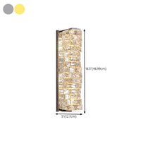 Applique Murale Kristy LED En Métal - Luminaire Rectangulaire Moderne