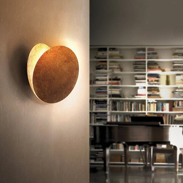 Applique Murale LED Moderne - Luminaire Métallique En Forme De Lune