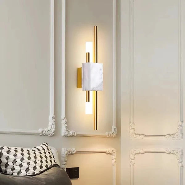 Applique Murale LED Moderne Arisha - Luminaire En Marbre De Chevet
