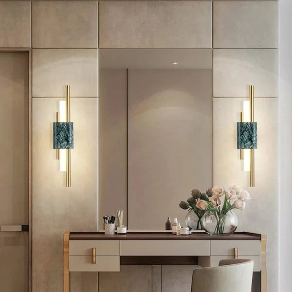 Applique Murale LED Moderne Arisha - Luminaire En Marbre De Chevet