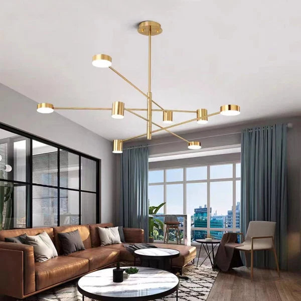 Branche de luminaires suspendus LED - Arisha style industriel moderne