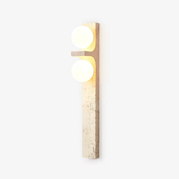 Applique murale en travertin Cassiopeia - Luminaire éclairage contemporain