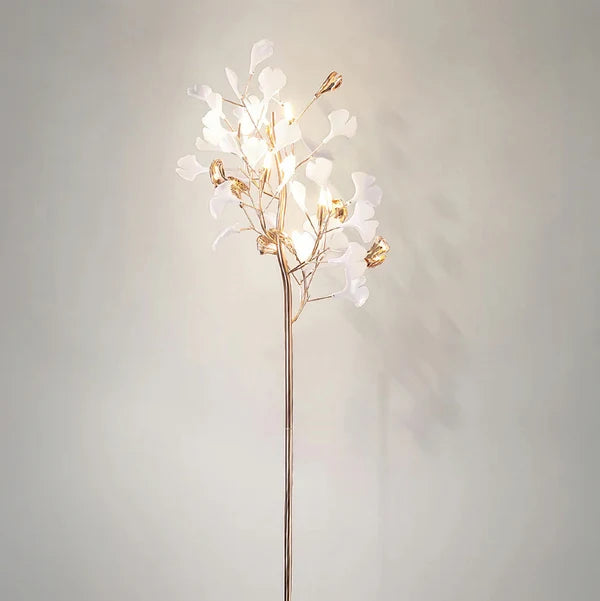 Lampadaire Contemporain en Céramique Olivia – Luminaire Moderne Pétale