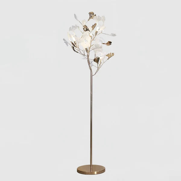 Lampadaire Contemporain en Céramique Olivia – Luminaire Moderne Pétale