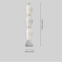 Lampadaire LED Moderne Mira - Luminaire Style Artistique Blanc Ondulé