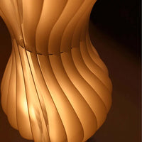 Lampadaire LED Moderne Mira - Luminaire Style Artistique Blanc Ondulé