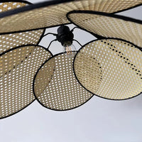 Lampadaire LED Moderne Ritta - Luminaire En Rotin Floral