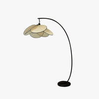 Lampadaire LED Moderne Ritta - Luminaire En Rotin Floral