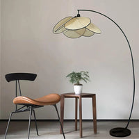 Lampadaire LED Moderne Ritta - Luminaire En Rotin Floral