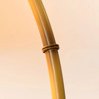 Lampadaire LED Vintage Muto - Luminaire En Bambou Blanc