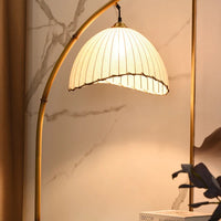 Lampadaire LED Vintage Muto - Luminaire En Bambou Blanc