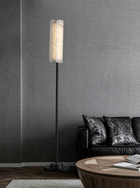 Lampadaire Minimaliste en Albâtre – Luminaire Moderne de Chambre