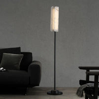 Lampadaire Minimaliste en Albâtre – Luminaire Moderne de Chambre