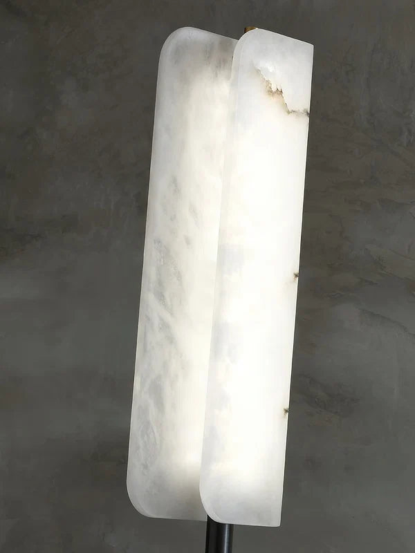 Lampadaire Minimaliste en Albâtre – Luminaire Moderne de Chambre