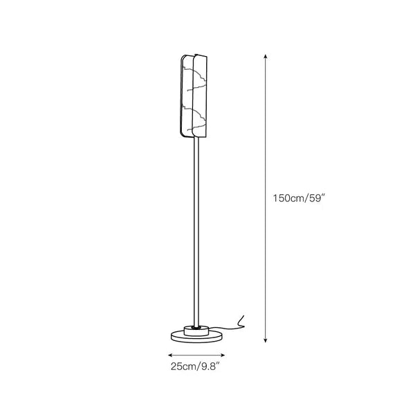 Lampadaire Minimaliste en Albâtre – Luminaire Moderne de Chambre