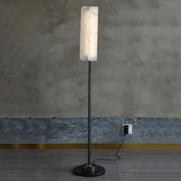 Lampadaire Minimaliste en Albâtre – Luminaire Moderne de Chambre