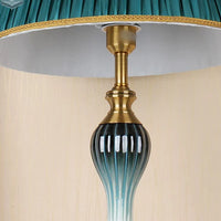 Lampadaire Moderne Tiffany à LED – Luminaire en Métal et Tissu pour Salon